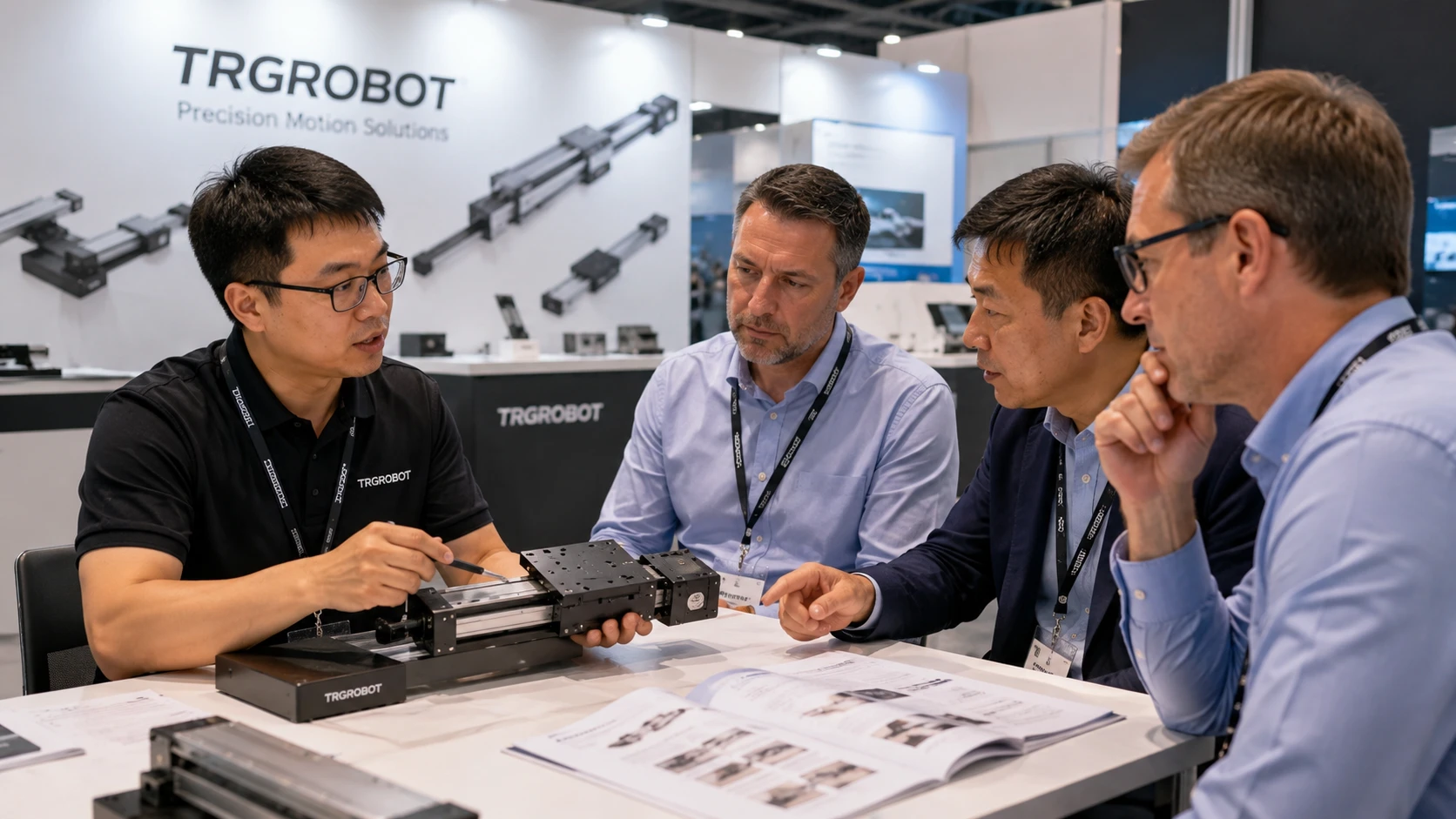 Face-to-face discussions with machine builders
