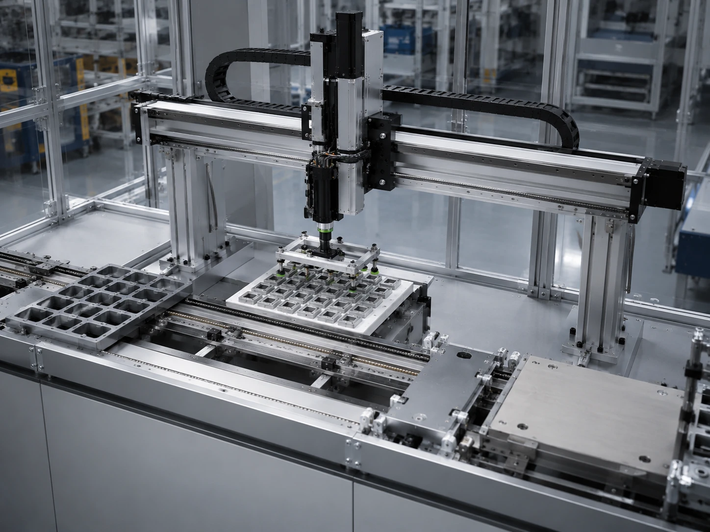 XYZ Cartesian robot for automated pick and place